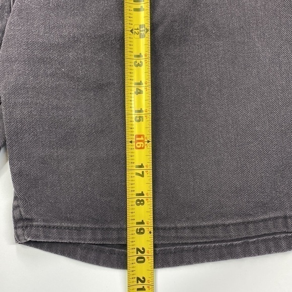 Vintage Faded Glory Black High Waisted Denim Shorts 14 Average Y2K - Picture 3 of 8